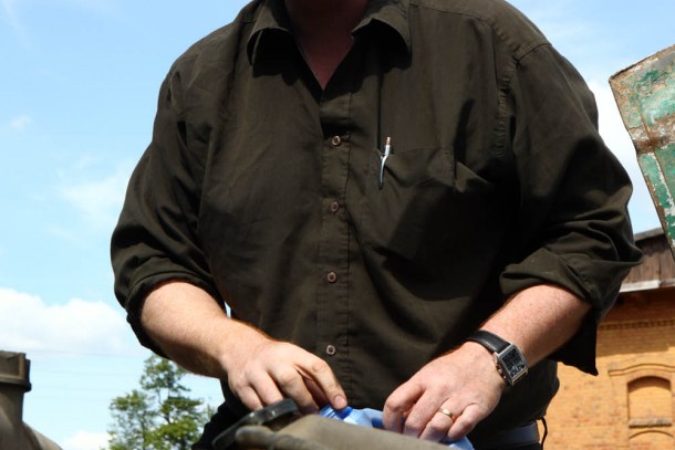 Bengt Sandberg is determined to speed up the use of bio fuels in Kaliningrad. Photograph: Patrik Rastenberger