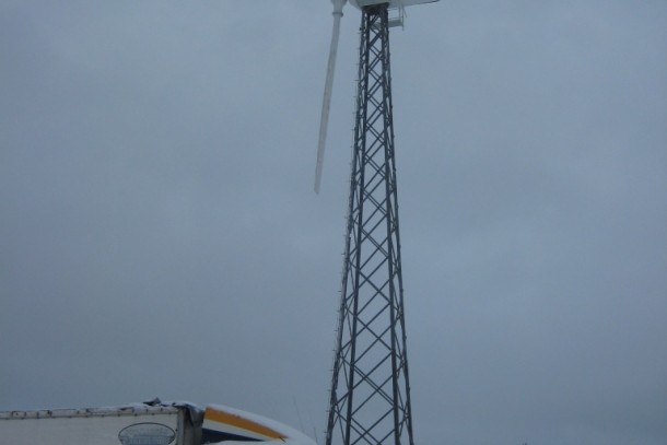 The windmill in Dolgoschelye provides electricity for 705 people. Photo: Vladimir Radionov
