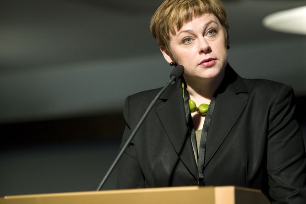 Minister Paula Lehtomäki opened NEFCO's 20th anniversary. Photo: Patrik Rastenberger