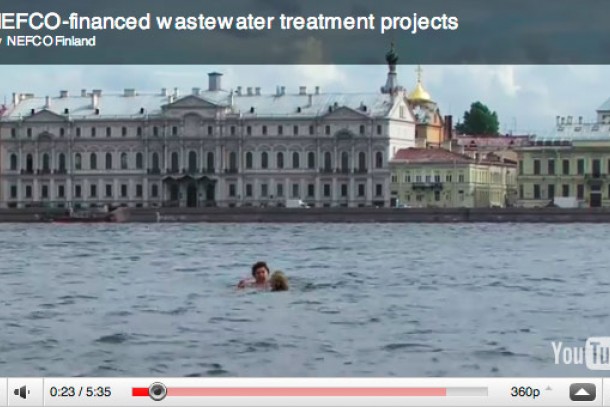 NEFCO's video focuses on wastewater treatment in St. Petersburg