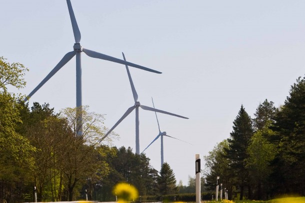 Wind farm in Viru Nigula, Estonia.
