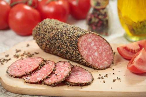 Vitebsk MPP produces smoked salami. Photo: Colourbox