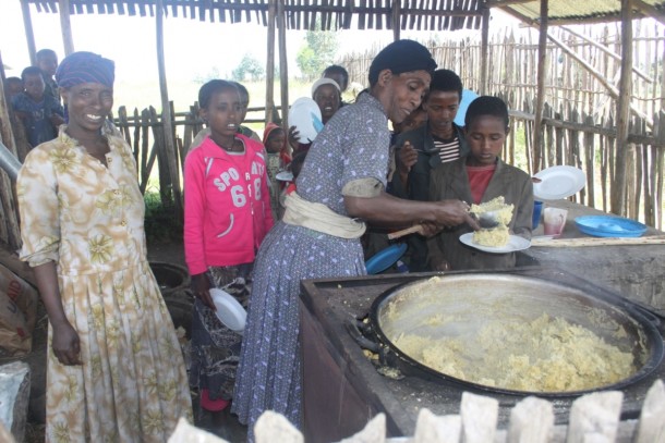 Cooking facilities at an Ethiopian school covered by the NCF-project. Photo: Gaia Consulting