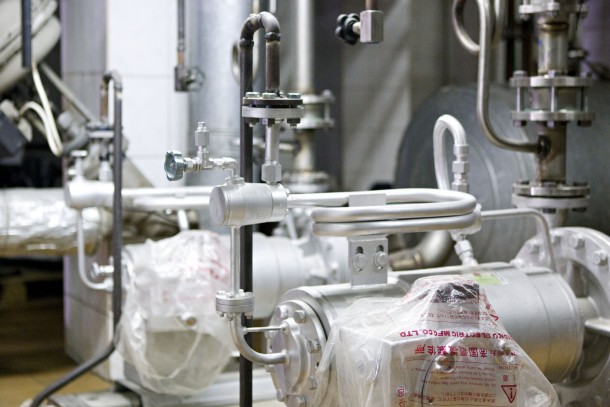 Technical equipment supplied by Swedish Alfa Laval at a Ukrainian margarine factory. Photo: Patrik Rastenberger