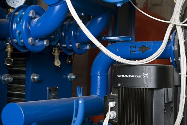 Technical equipment in a modernised boiler house. Photo: Patrik Rastenberger