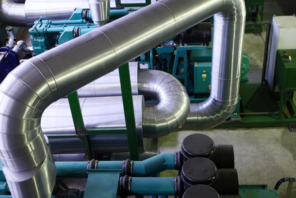 The hot water boilers will be replaced at the plant. Photo: Patrik Rastenberger