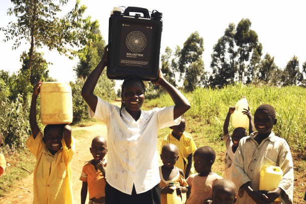 Solvatten is an innovative, NCF-supported technology, which utilises solar radiation to purify water. Photo: Swedish Solvatten Ab