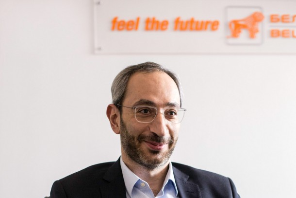 CEO Constantine Tsereteli at BNB-Bank's premises in Minsk. Photo: Patrik Rastenberger