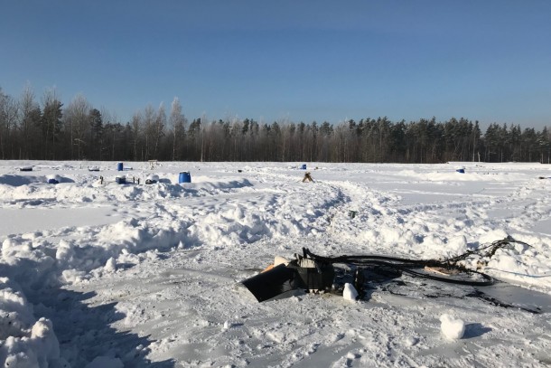 Sample taking at the Krasny Bor landfill. Photo: Vivi Avikainen, NEFCO