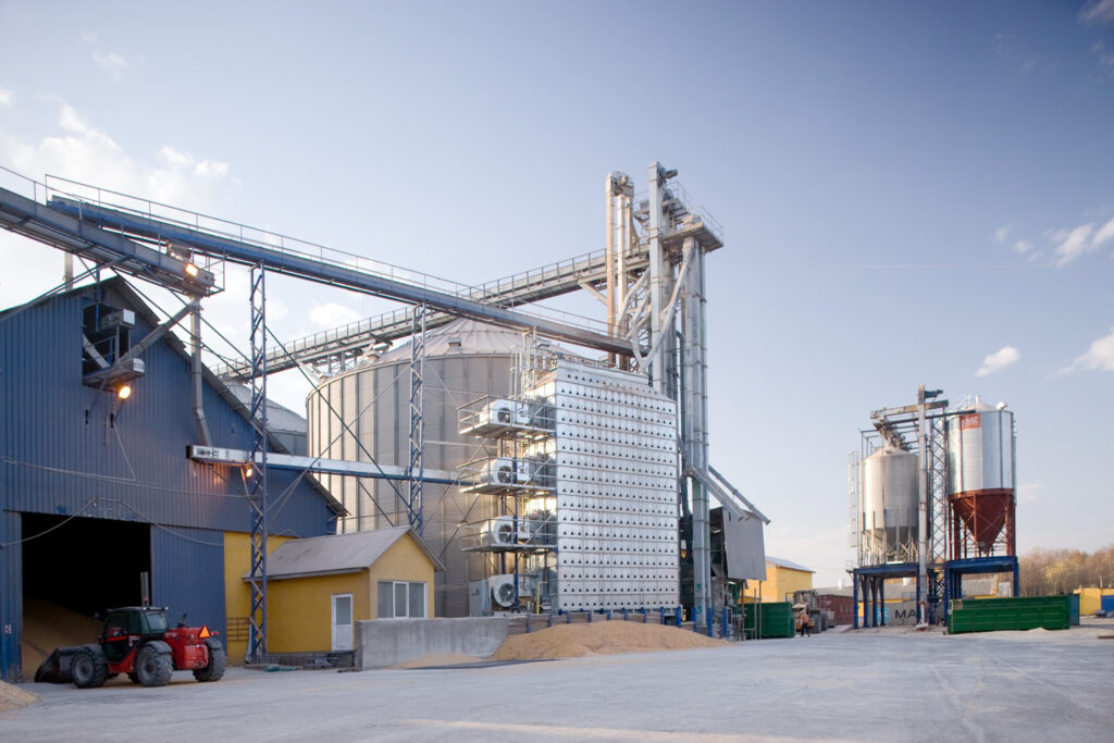 Picture of Silos at Danosha's pig farm in Kopanky