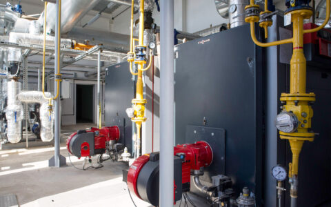 Photo of installed boilers at Keramika plant