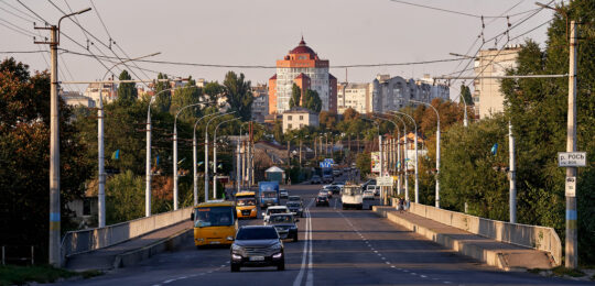 Modernised street lighting in Bila Tserkva