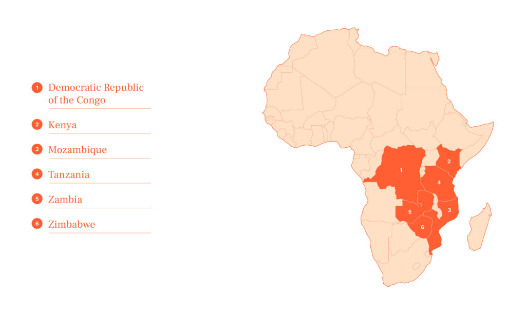 MCFA country map