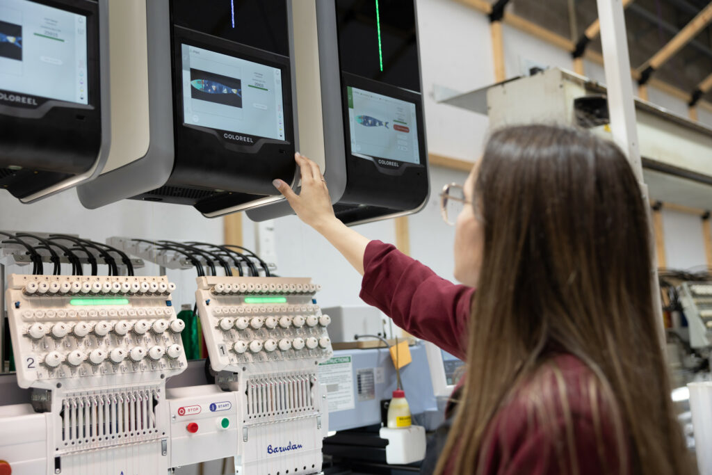 Coloreel customer Blur showing the installation of Coloreel products in their manufacturing site in Portugal