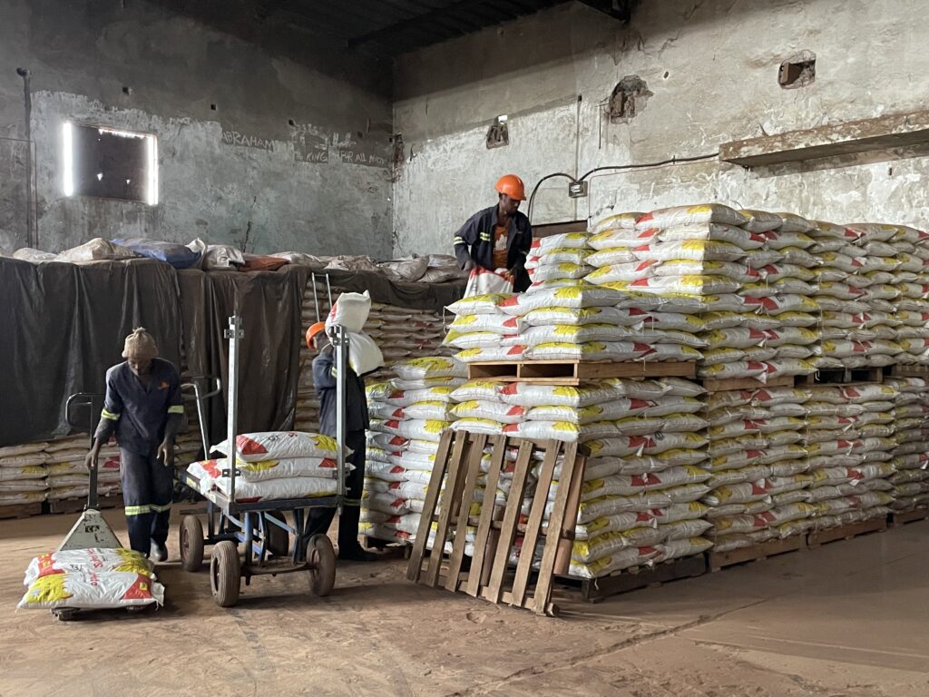 Distribution of Pellets in the Copperbelt, Zambia. Photo: Ash Sharma