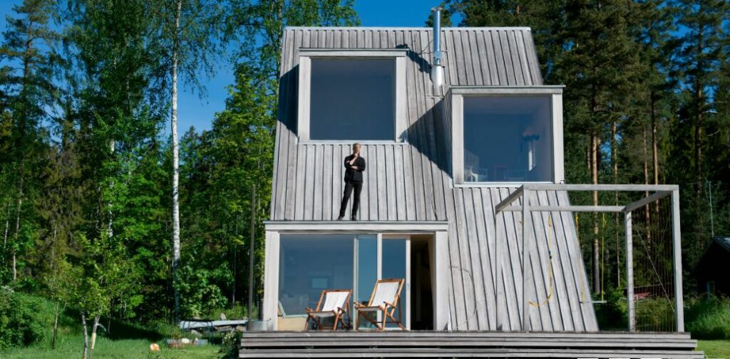 SiOO products applied to a wooden house in Sweden. Photo: SiOO