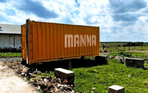 Manna Insect containers in Kenya. Photo: Manna Insect