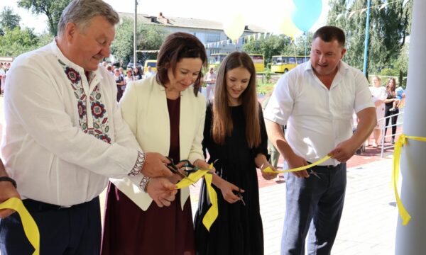 Inauguration of the school. Photo: the Department of Organizational Work, Information and Public Relations, Kivertsi City Council