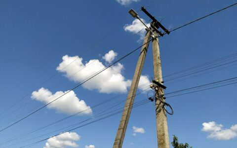 A modernised street lighting system in Radomyshl