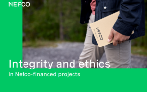 Publication: Integrity and ethics in Nefco-financed projects