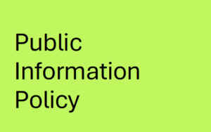 Public Information Policy